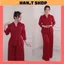 Đồ Bộ trung niên cho mẹ, chất lụa mỹ cao cấp,Áo kiểu cổ sen,quần ống rộng, thiết kế cách điệu ( MS56 )