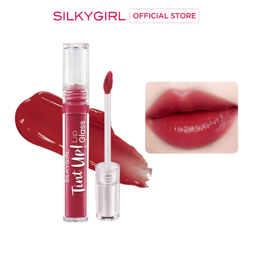 Ảnh Son Bóng Silkygirl Tint Up Lip Glass căng bóng mọng nước dưỡng ẩm lâu trôi 3g 1