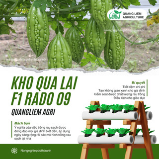 Hạt Giống Khổ Qua Lai F1 RADO 09 (Gói 2g~10 Hạt) Rạng Đông, Trái Ngắn, Cây Chịu Nhiệt Tốt, Quanh Năm