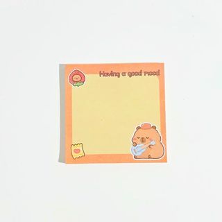 Giấy Note Cute Capybara 50 Tờ Đánh Dấu Trang Ghi Chú Nhớ Đồ Dùng Học Tập Timo VPK89