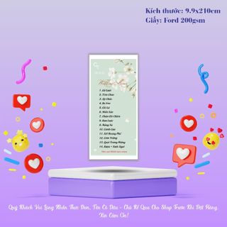 Menu Thực Đơn Đám Cưới, Menu Tiệc