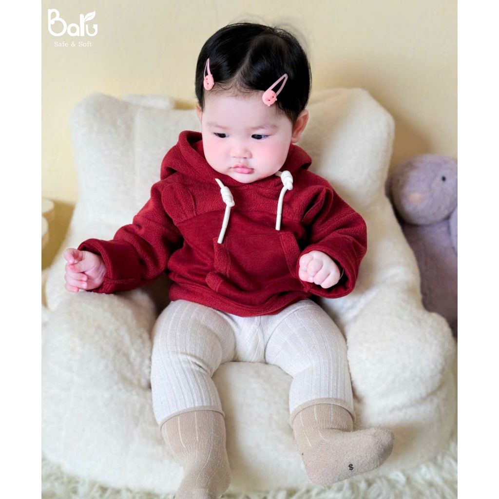 Áo hoodie tay jaclang nỉ lông
