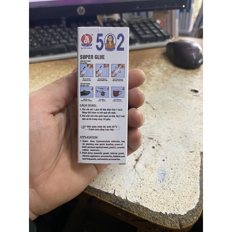 Keo 502 Đức Anh, keo con voi 502 dán đồ gia dụng
