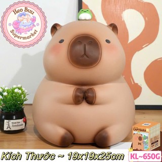 Lợn Đất , Heo Đất ,Ống Heo tiết kiệm hình Capybara chất liệu Nhựa Vinyl cao cấp chống rơi vỡ va đập