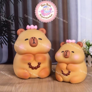 Lợn Đất , Heo Đất ,Ống Heo tiết kiệm hình Capybara chất liệu Nhựa Vinyl cao cấp chống rơi vỡ va đập