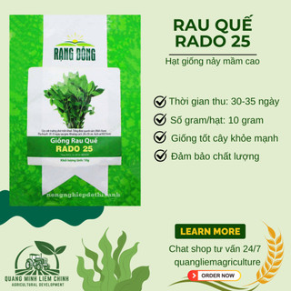 Hạt Giống Quế Lá To RADO 25 (Gói 10g~5000 Hạt) Rạng Đông, Thu Hoạch Nhiều Lần, Trồng Quanh Năm