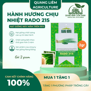 Hạt Giống Hành Hương Chịu Nhiệt RADO 215 (Gói 2g~600 Hạt) Rạng Đông Sinh Trưởng Mạnh Trồng Quanh Năm