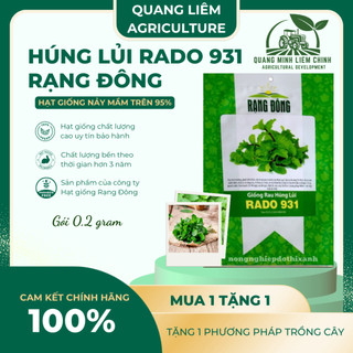 Hạt Giống Húng Lủi RADO 931 (Gói 0,2gram~700 Hạt) Rạng Đông, Thu Hoạch Nhiều Lần,Trồng Quanh Năm