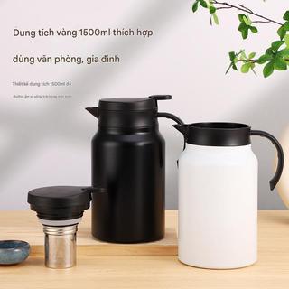 Bình giữ nhiệt 1500ml có kèm 4 ly, lõi lọc inox 316 bình pha trà giữ nhiệt chống gỉ, giữ nóng 10h, giữ lạnh 15h