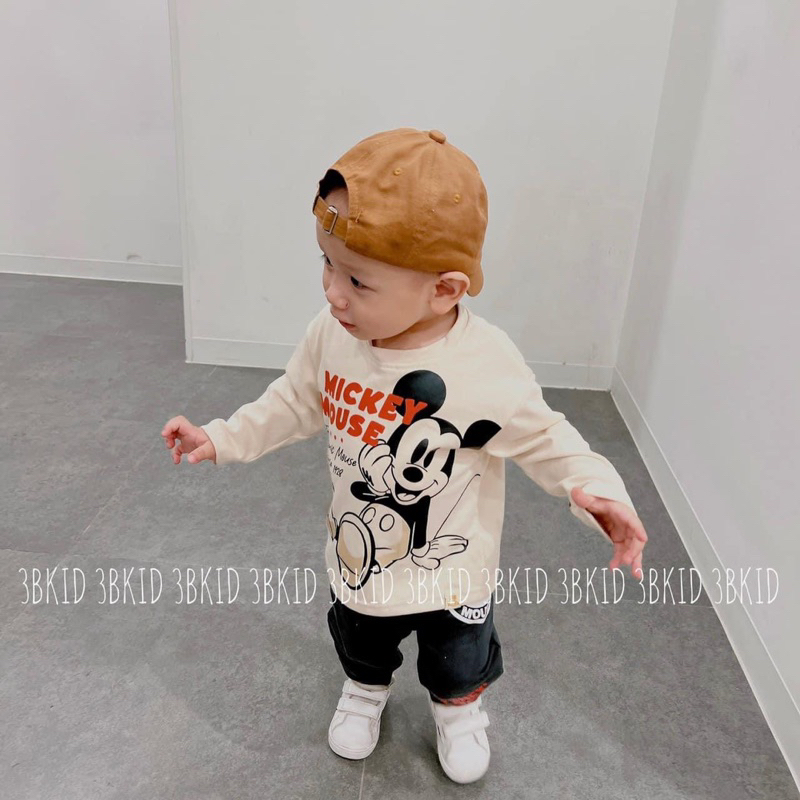 [MD167] Set bộ thun dài tay hoạ tiết mickey cho bé trai