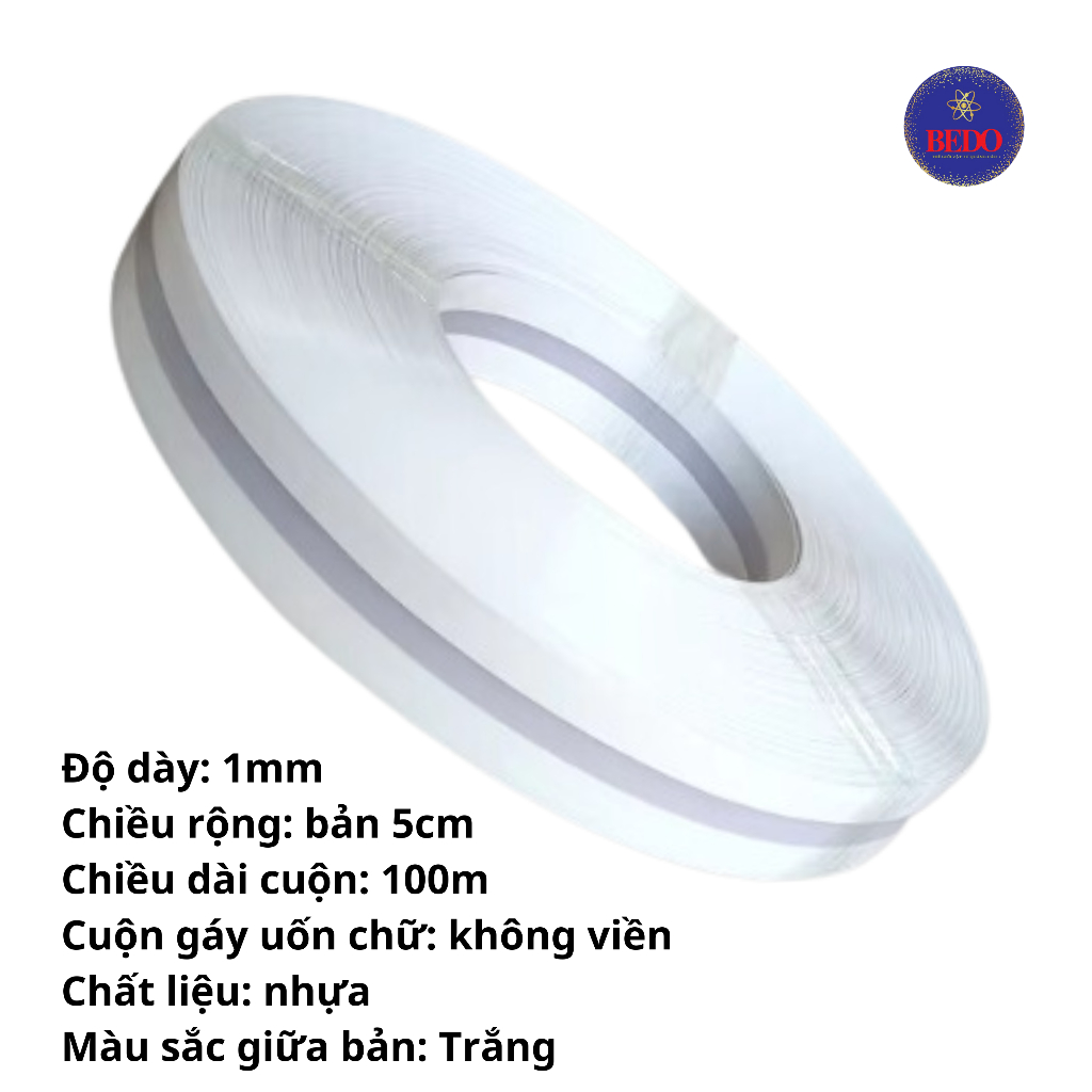 Gáy nhựa uốn chân chữ 3D xuyên sáng BEDO - Nhựa không gờ bản 5cm làm chữ nổi sáng chân nhiều màu sắc bền đẹp