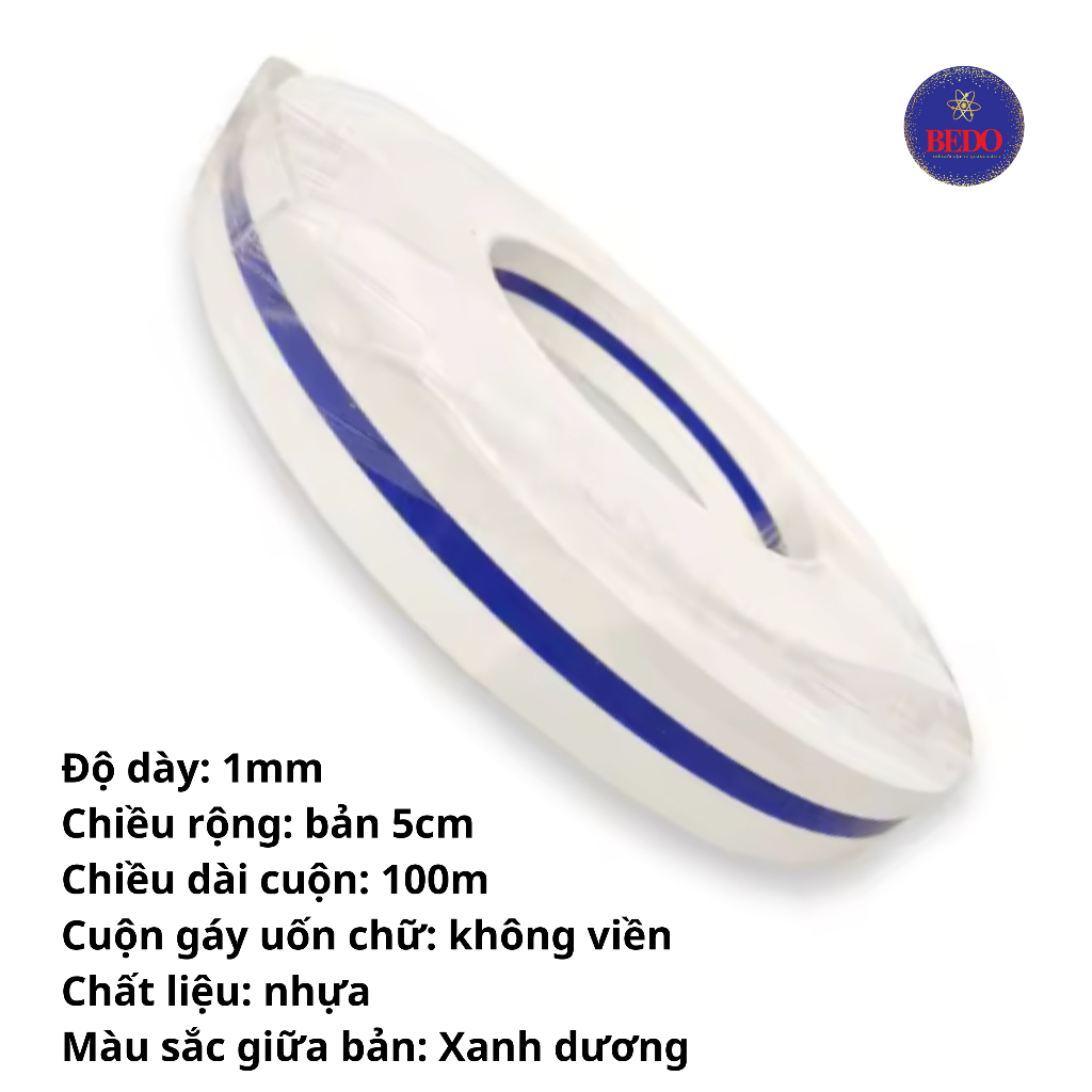 Gáy nhựa uốn chân chữ 3D xuyên sáng BEDO - Nhựa không gờ bản 5cm làm chữ nổi sáng chân nhiều màu sắc bền đẹp