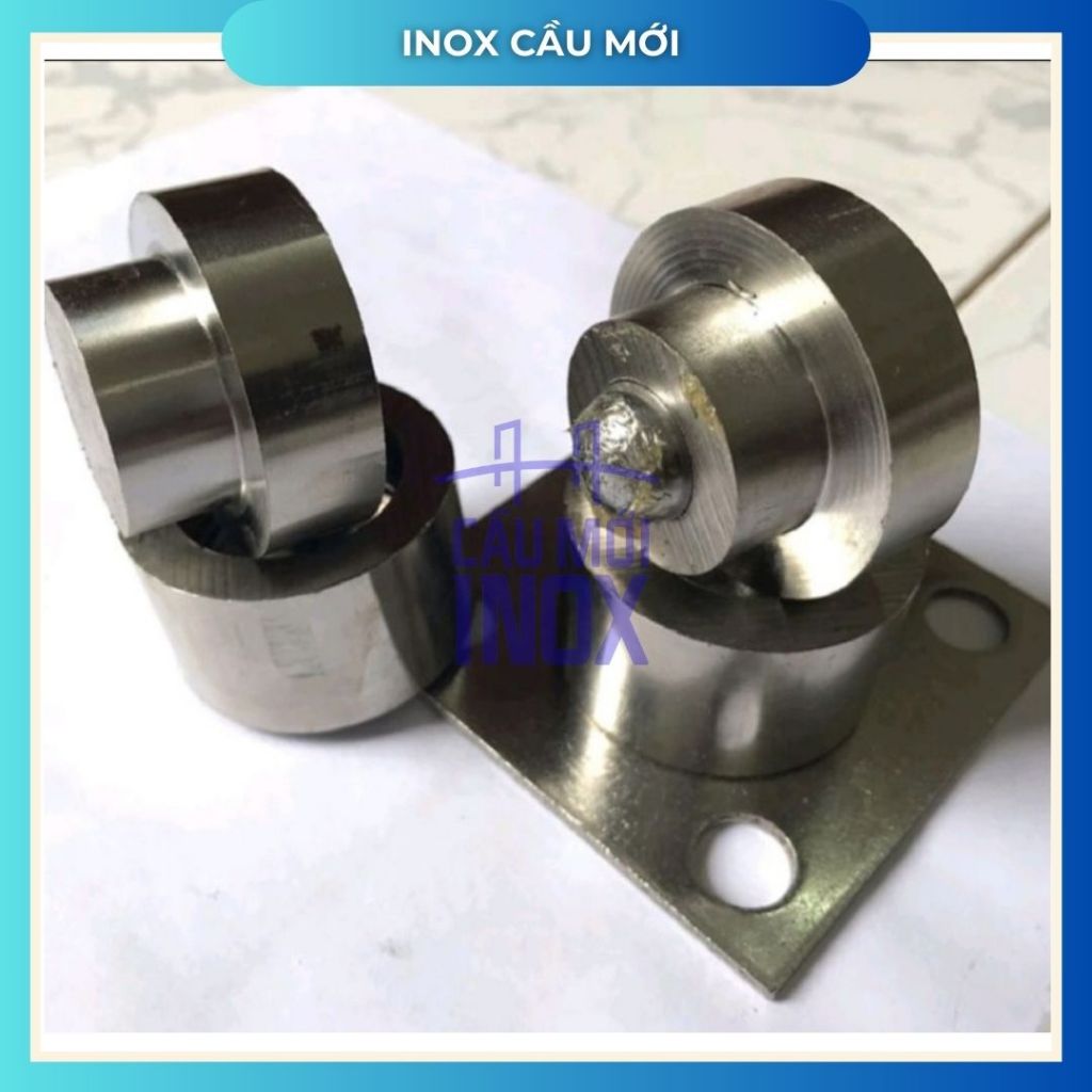 Bản lề inox 304 xoay 360, bản lề cối xoay không bi, có bi, bản lề cối xoay bi đế, chịu lực 400kg