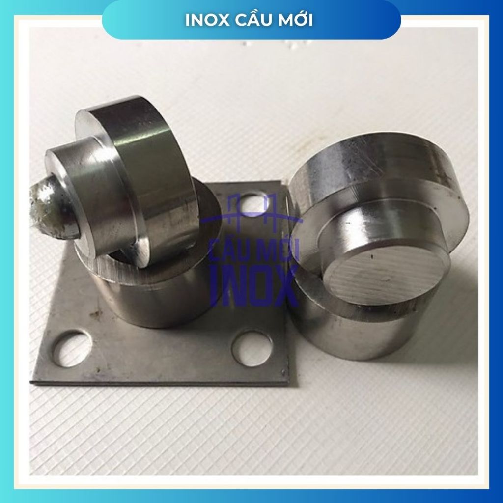 Bản lề inox 304 xoay 360, bản lề cối xoay không bi, có bi, bản lề cối xoay bi đế, chịu lực 400kg