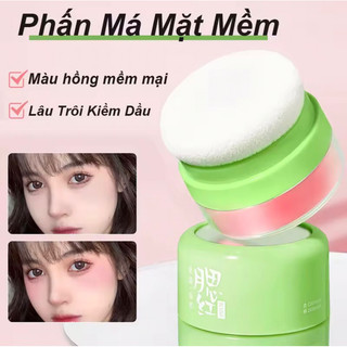 Phấn Má Hồng Phấn Má Mặt Mềm Làm Sáng Da Nuôi Dưỡng Má Trang Điểm Làm Đẹp Da Mặt Kiềm Dầu Lâu Trôi
