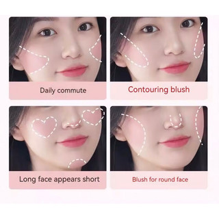 Phấn Má Hồng Phấn Má Mặt Mềm Làm Sáng Da Nuôi Dưỡng Má Trang Điểm Làm Đẹp Da Mặt Kiềm Dầu Lâu Trôi