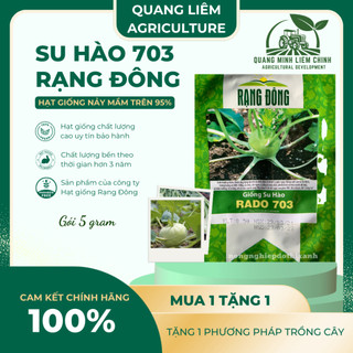 Hạt Giống Su Hào Rado 703 (Gói 5g ~700 Hạt) Rạng Đông, Chịu Nhiệt Tốt, Củ To Tròn, Ngọt