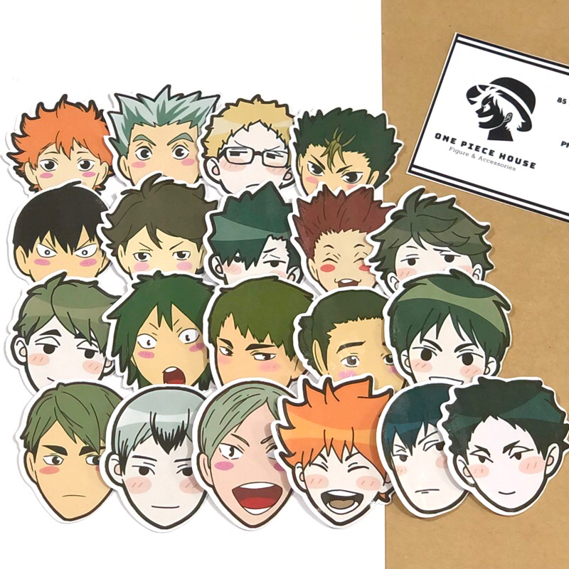 [Haikyuu] Set Sticker 20 tờ anime | Shopee Việt Nam
