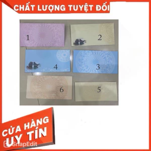 PHONG BÌ TRỐNG ĐỒNG KT9,5X18CM, TÚI 100 CÁI - VPP QUỐC HUY. CHÚ THÍCH MẪU