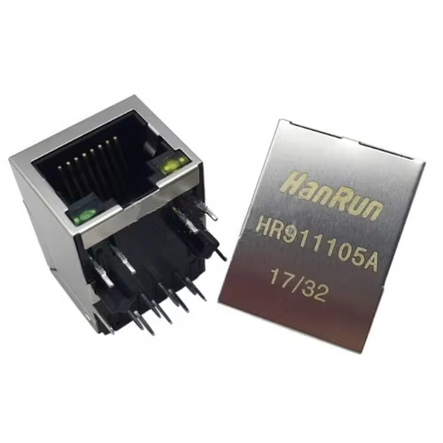 HR911105A Cổng RJ45 Cái Có LED Hanrun Cổng mạng RJ-5603 | Shopee Việt Nam