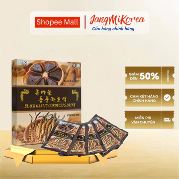 Nước Đông Trùng Hạ Thảo Tỏi Đen Jeong Won Hàn Quốc Daedong Ginseng Hộp 30 gói x 80ml