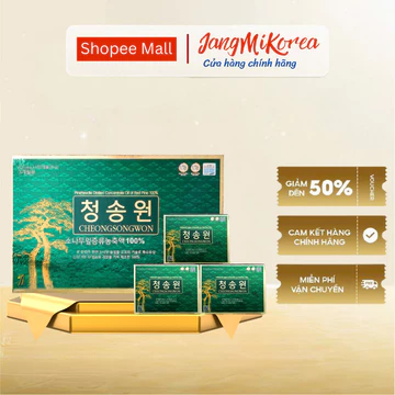 Tinh Dầu Thông Đỏ Cheongsongwon Hàn Quốc Daedong Ginseng Hộp 180 Viên