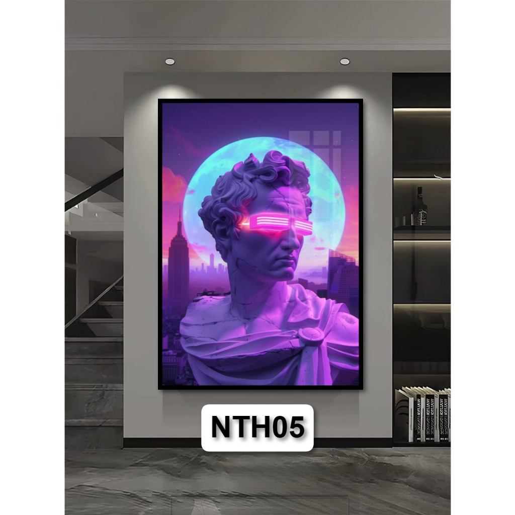 Tranh Gỗ Tráng Gương Phong Cách Nghệ Thuật Hiện Đại Decor Phòng Khách Treo Tường Decor Nhà