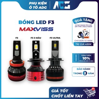 Bóng đèn LED siêu sáng Maxviss F3 - TĂNG SÁNG - GIỮ ZIN ĐĂNG KIỂM THOẢI MÁI - BẢO HÀNH 2 NĂM | Phụ kiện ô tô ADG