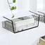 Khay Lưới Sắt Để Đồ Dưới Tủ Bếp, Kệ Đựng Đồ Nhà Bếp Treo Gắn Tủ Bếp Đa Năng Kích Thước 33x23cm