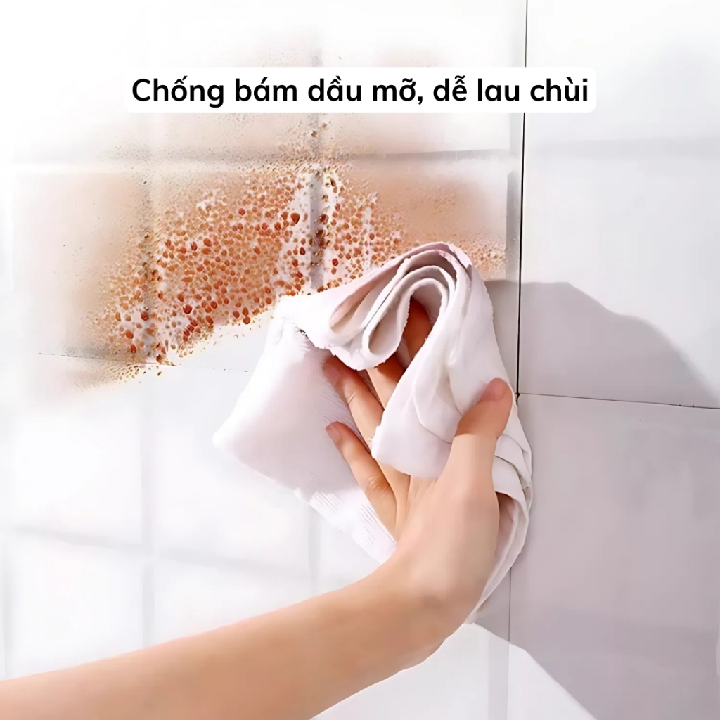 Giấy Dán Bếp Trong Suốt Chống Bén Lửa Chịu Nhiệt Tốt, Giấy Dán Tường Bếp Trong Suốt Chống Bám Dầu Mỡ Cuộn 3m Rộng 60cm