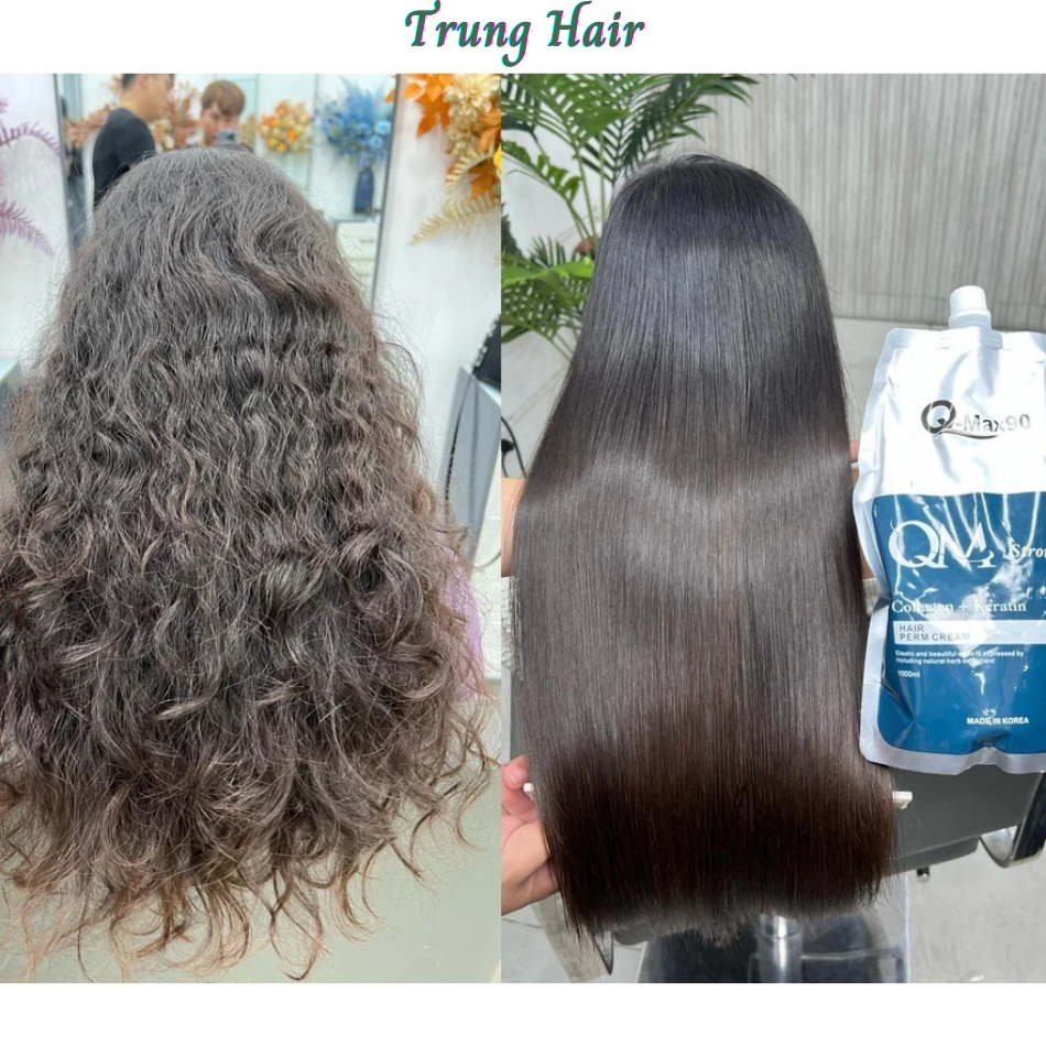 Thuốc uốn tóc Qmax90 cao cấp không quan tâm mềm hóa, được hỗ trợ kỹ thuật 24/7 | Trunghair