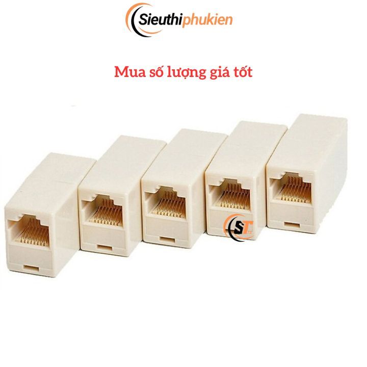 5 chiếc Đầu nối 2 dây mạng lan internet , Đầu nối RJ45 1 ra 1 | Shopee ...