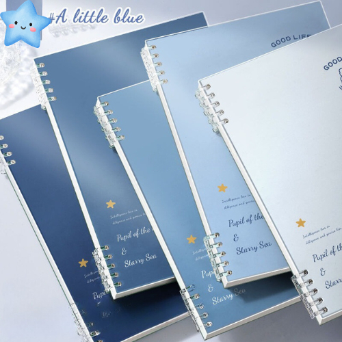 Sổ Bìa Còng, Vở Còng B5 A5 Chữ Good Life Xanh Dương MESO 120 trang, Lõi giấy Refill Sổ Còng