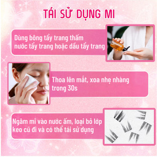 Mi giả tách sợi  tự nhiên LASHES SUPPLY - Mi tự nối - Mi gân - Mi lụa - Mi Chùm tự nối - siêu mảnh