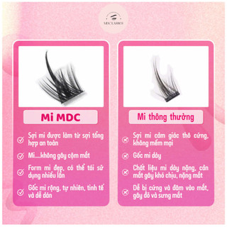 Mi giả tách sợi  tự nhiên LASHES SUPPLY - Mi tự nối - Mi gân - Mi lụa - Mi Chùm tự nối - siêu mảnh