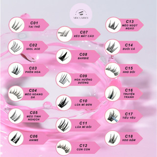 Mi giả tách sợi  tự nhiên LASHES SUPPLY - Mi tự nối - Mi gân - Mi lụa - Mi Chùm tự nối - siêu mảnh