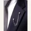 Pin cài áo Vest-Suit Brooch Đá Trắng 8466
