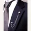 Pin cài áo Vest-Suit Brooch Đá Xám 8316
