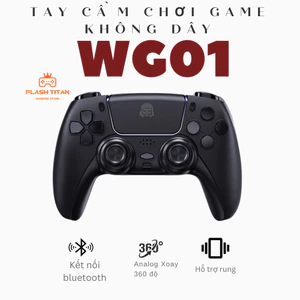 Tay cầm chơi game fifa online 4 WG01 - Tay cầm không dây bluetooth xoay 360 - Full skill các tựa game