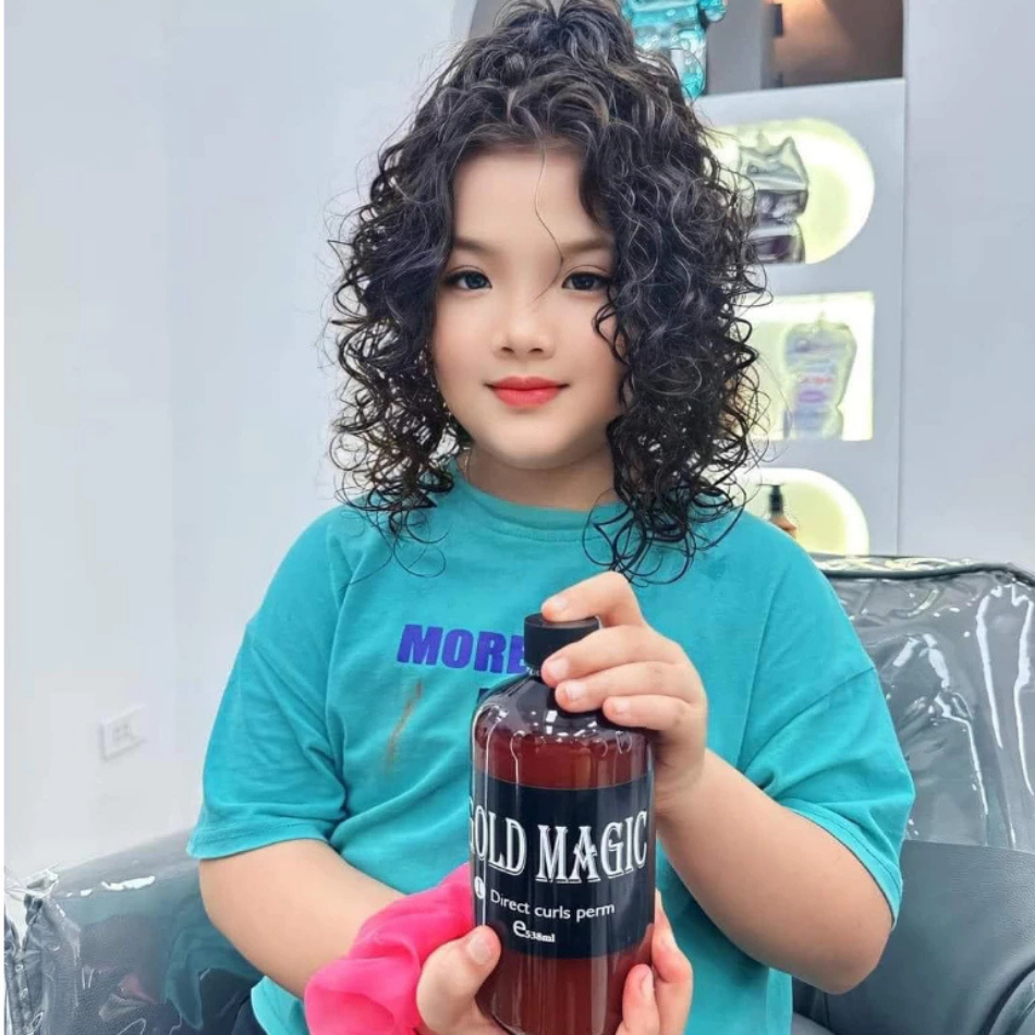 Thuốc uốn lạnh Gold Magic Qmax90, Thuốc uốn tóc đa năng siêu xoăn, sóng căng, không xù | Trunghair
