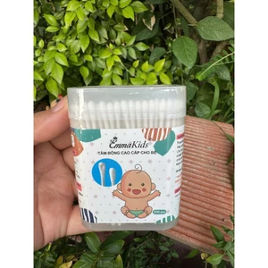 COMBO 5 HỘP TĂM BÔNG EMMAKIDS LOẠI 200 QUE LẤY RÁY TAI, MŨI CHO BÉ - 3sbaby HC015