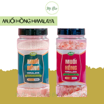 Muối hồng Himalaya mịn và hạt hũ 500gr AnBio - Pink Salt - Ăn Kiêng - Ăn thực dưỡng - MiBio