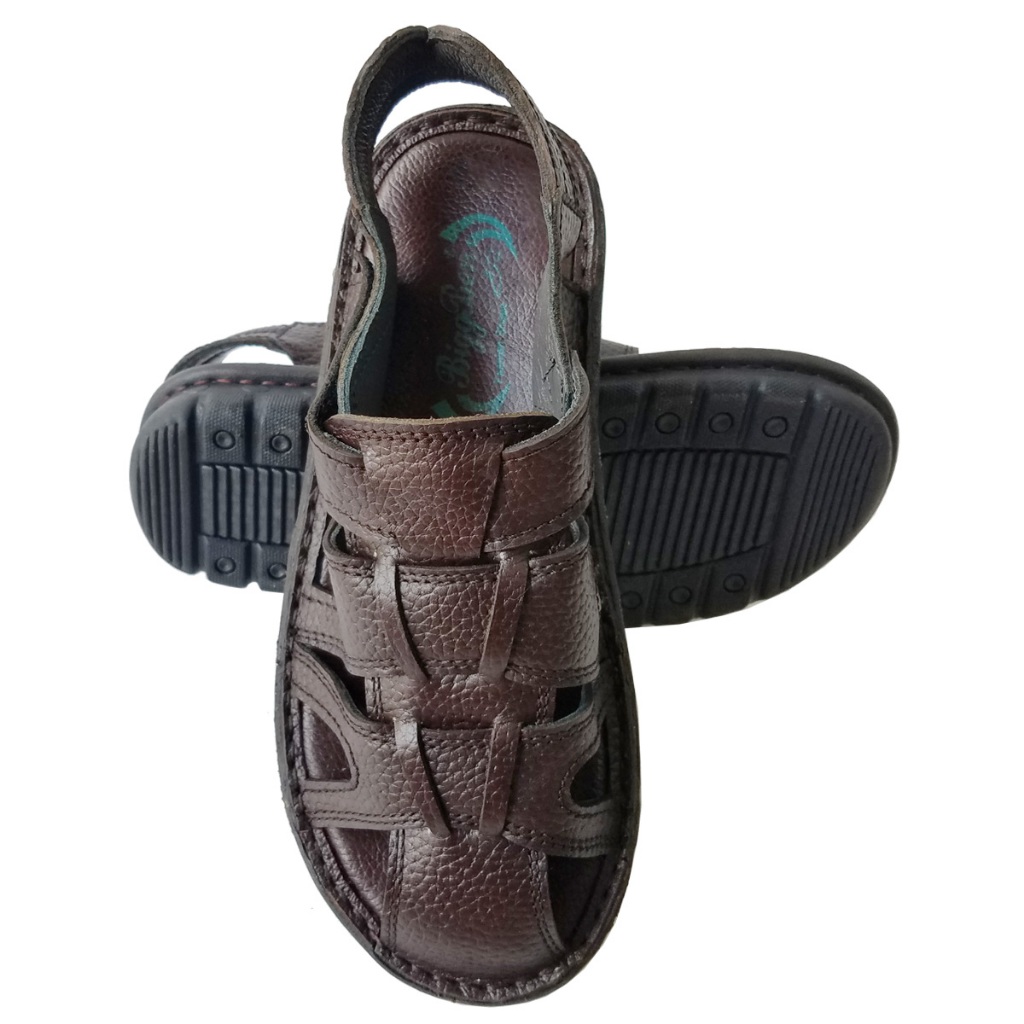 Giày Sandal Nam Bít Mũi Da Bò BIGGBEN Cao Cấp HKD919