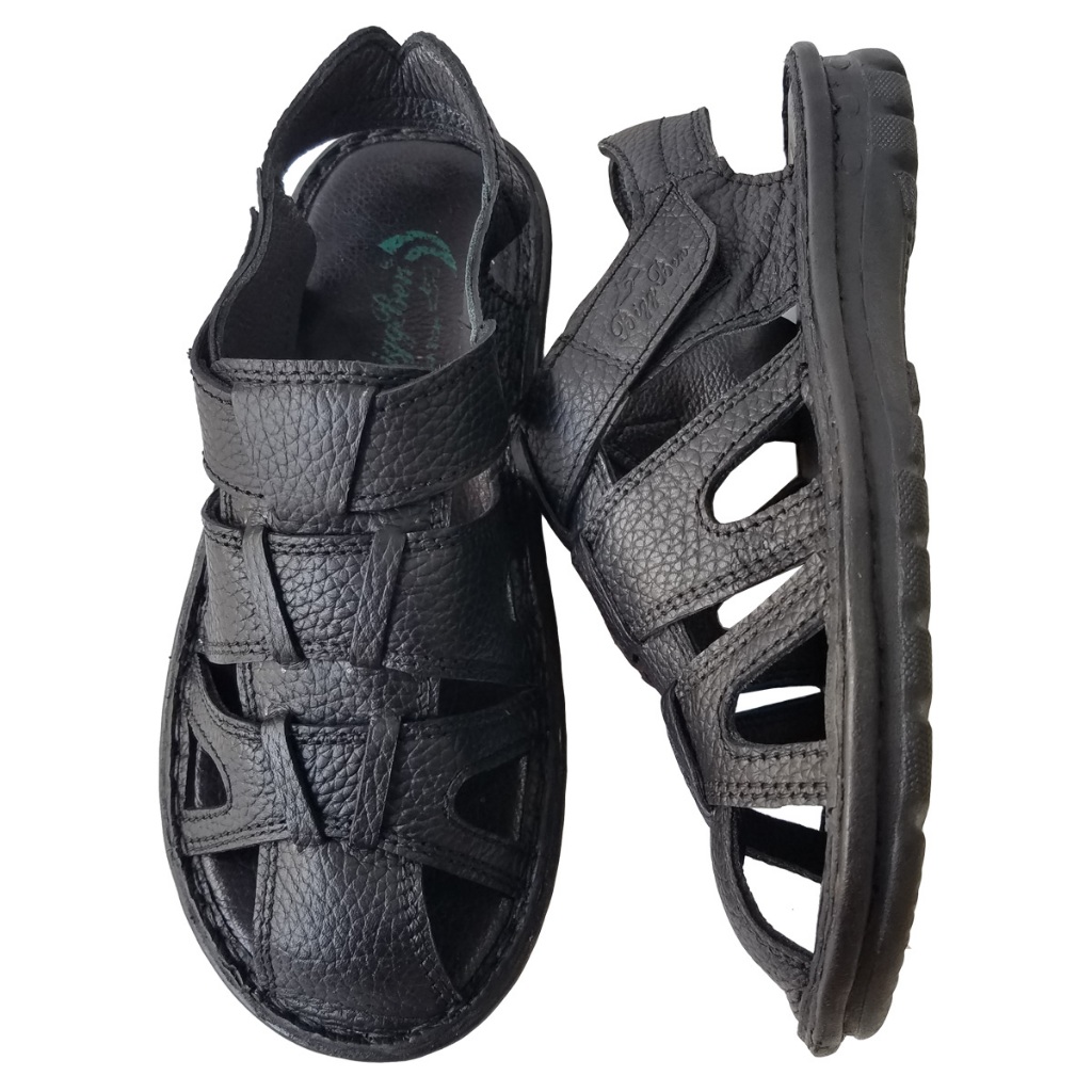 Giày Sandal Nam Bít Mũi Da Bò BIGGBEN Cao Cấp HKD919