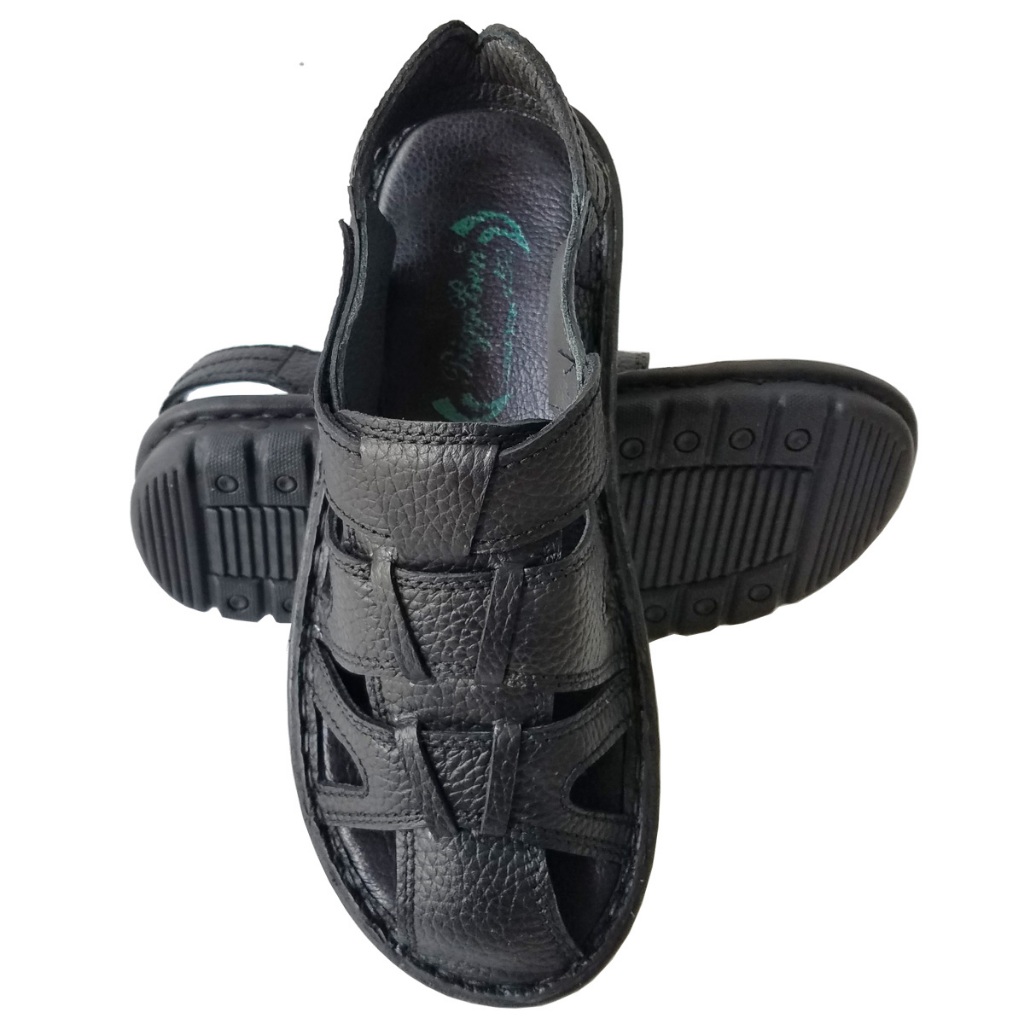Giày Sandal Nam Bít Mũi Da Bò BIGGBEN Cao Cấp HKD919
