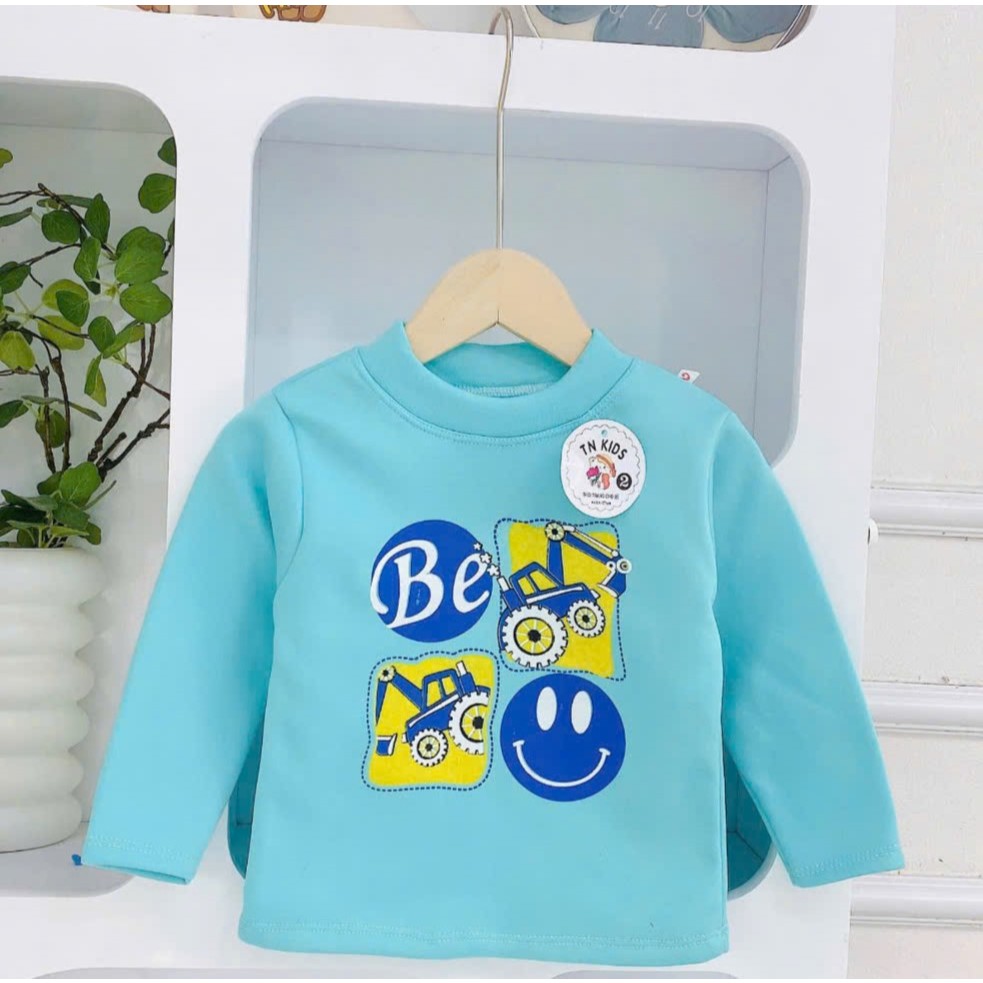 Sét 2 Áo giữ nhiệt cho bé trai TN03, áo thu đông từ 6-18kg, lót lông mềm mịn