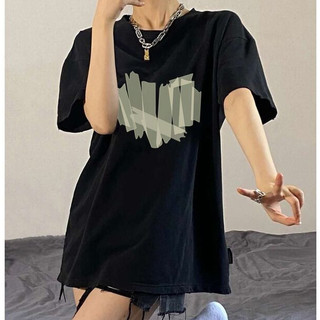 Áo thun nữ ngắn tay hình trái tim vải cotton 3158 dáng rộng