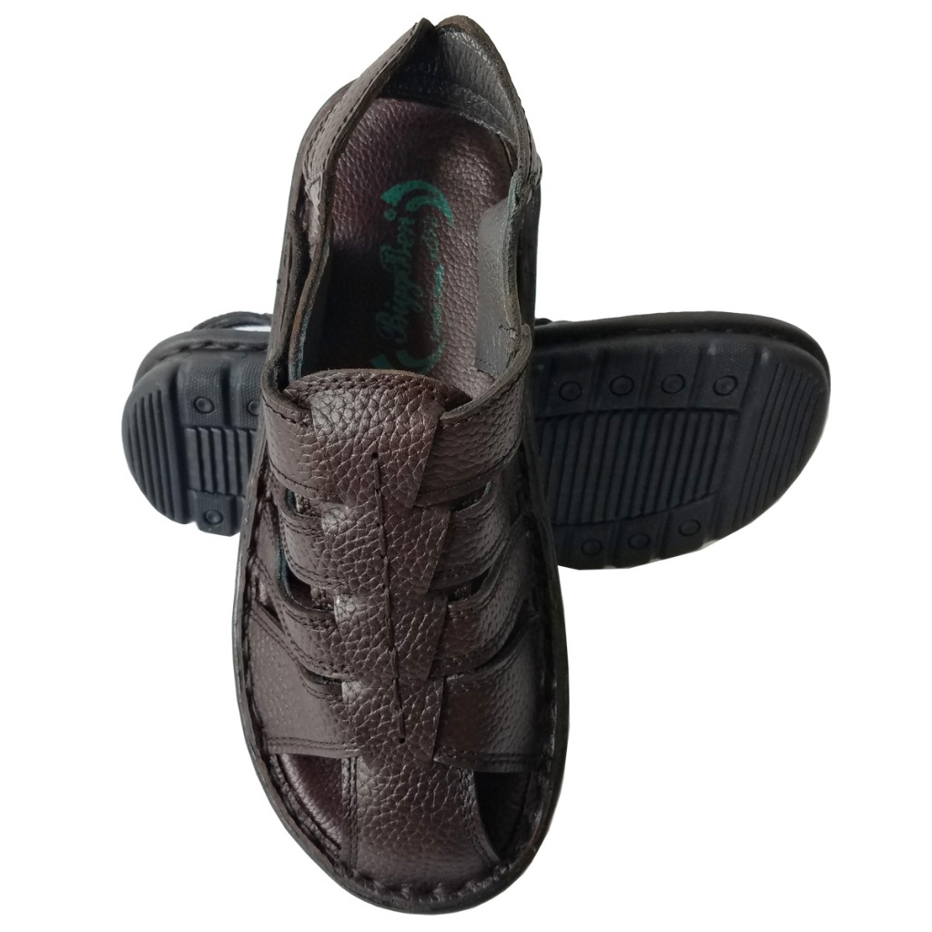 Giày Sandal Nam Bít Mũi Da Bò BIGGBEN Cao Cấp HKD920