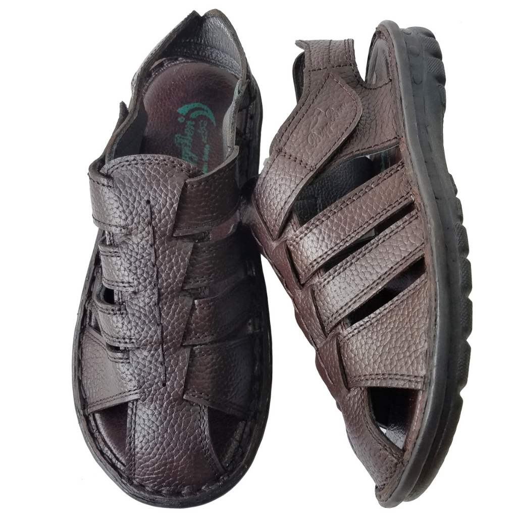 Giày Sandal Nam Bít Mũi Da Bò BIGGBEN Cao Cấp HKD920