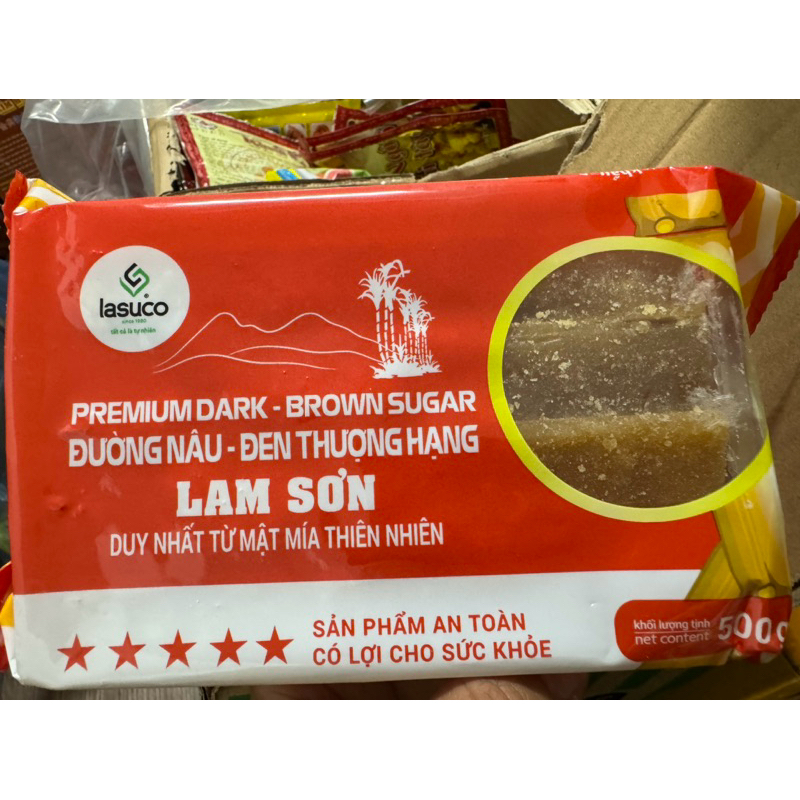 (500gr) Đường thanh mật mía Lam Sơn đóng túi -500gr đường thanh